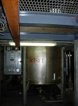 Used: tank, 2403 gallon, 316 stainless steel. 6'6