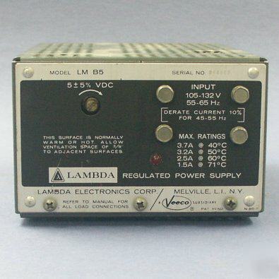 Used lambda lm B5 5-volt linear power supply