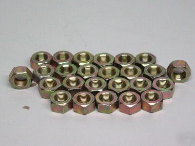 7/16 - 20 grade 8 hex nuts, sae fine thread, qty (25)