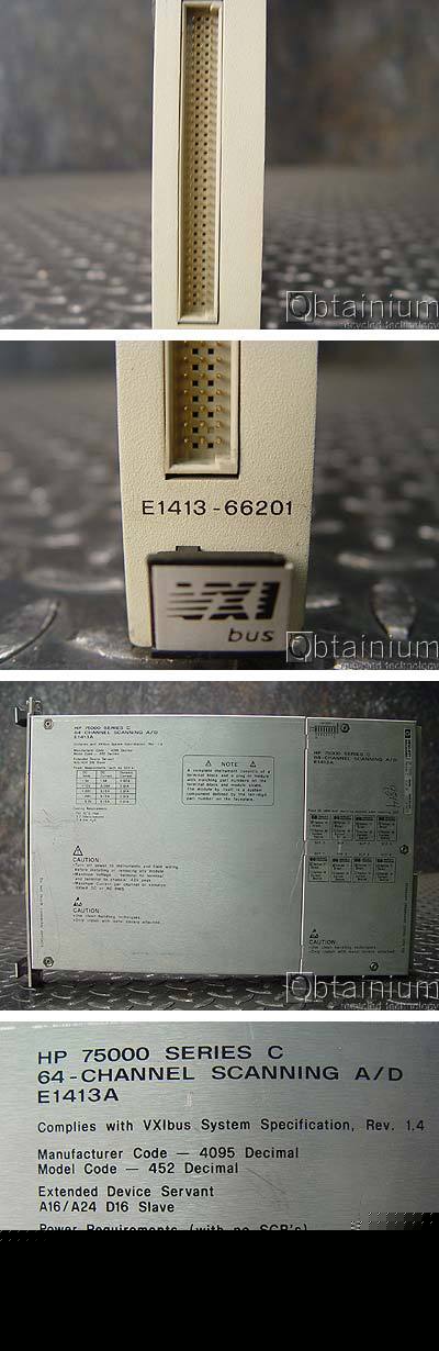 Hp E1413A 64 - channel scanning a/d converter 75000 vxi
