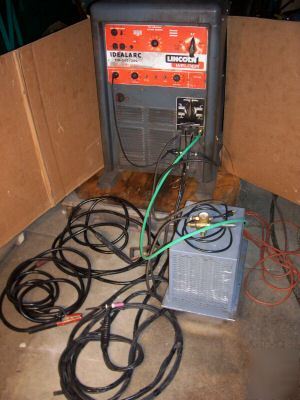 Lincoln 300A ac/dc single ph tig welder complete N377