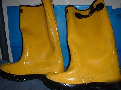 New rainfair industrial rubber work rain boots, yellow 