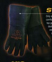 Onyx black welding gloves elkskin model 875 xl