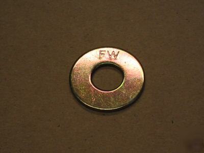 100 uss flat washers - thru hard/grade 8 - size: 3/8