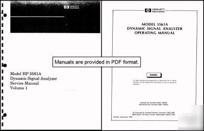 Agilent hp 3561A operation manual HP3561A