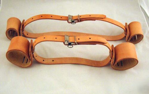 Leather humane restraint set / fesselset