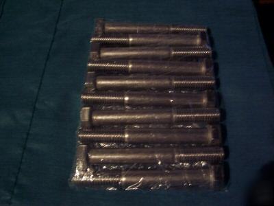 Bolt hex 1/2 - 13 x 4 stainless steel 304 qty:10