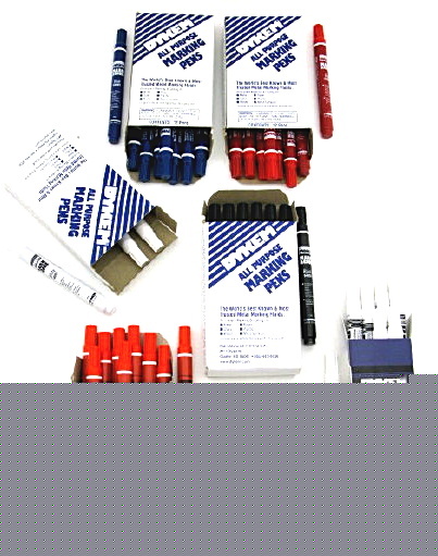 Dykem marking pens assorted colors lot of 46 total