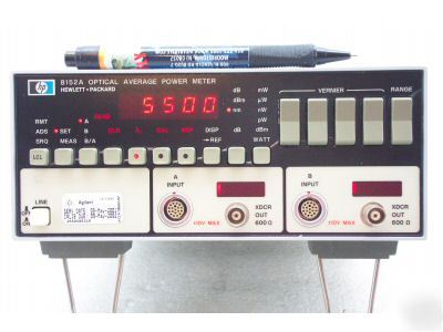 Hewlett packard hp 8152A optical average power meter