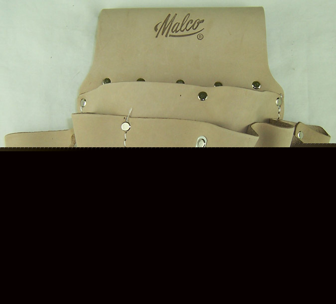 Malco TP3 electrician's hvac/r leather tool pouch