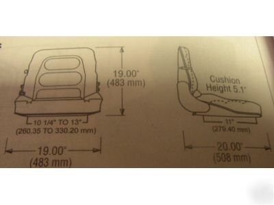 New S159 forklift seat suspension/ weight adjust free s
