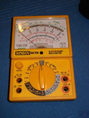 Robin OM70N multimeter vgc+ case +leads