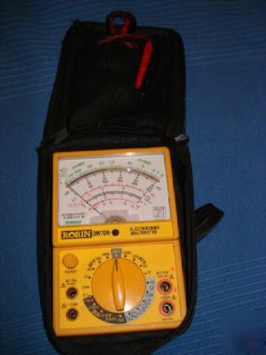 Robin OM70N multimeter vgc+ case +leads