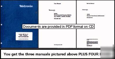 Tek tektronix 1502C 1502B user + oper & service manuals
