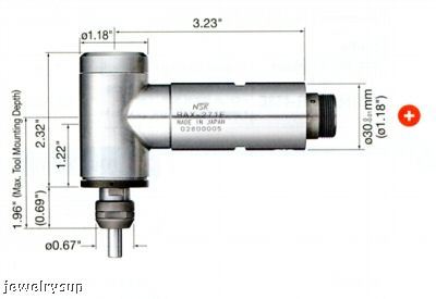 Nsk E3000 series 90 degree angle spindle rax-71E 1.18