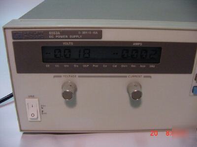 Hewlett packard 6553A dc power supply