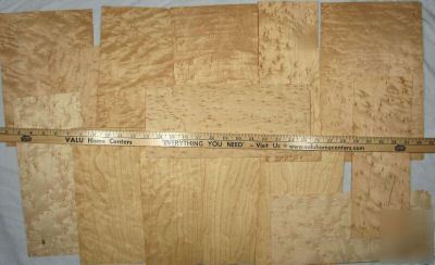 Hobbit lot #S116, bird's eye maple mixed veneer, 6 sqft