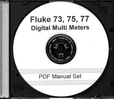John fluke 70 series 73 75 77 oper & service manual set