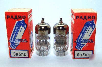 New 6N3P-e /2C51/5670/6CC42/ECC42. 20 boxed tubes 