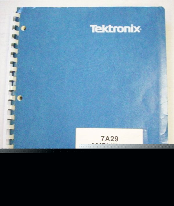 Tektronix 7A29 amplifier w/ options instruction manual