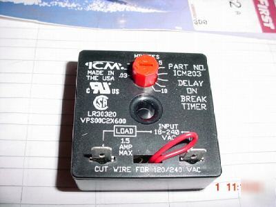 ICM203 delay on break anti short cycle timer 24-240V