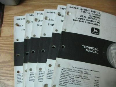John deere 540G-ii to 748G-ii skidders technical manual