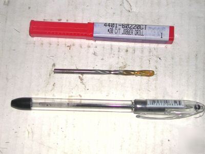 New hct brand #20 jobber length carbide tip drill bit