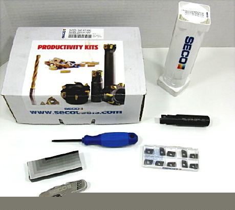 New seco square shoulder milling cutter super .750P kit 