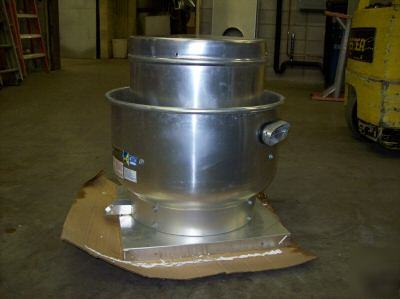 Roof centrifugal upblast kitchen exhaust fan