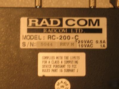 Lot 2 radcom m#: rc-200-c m#:rw-100 wl tested & works