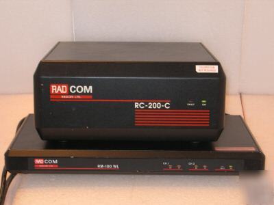 Lot 2 radcom m#: rc-200-c m#:rw-100 wl tested & works