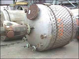 1000 gal alloy fab reactor, 316L s/s, 14.5 f.v. - 15229