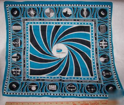 Bendix automation trade show promo scarf 1970's nice 