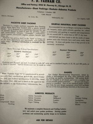 F.d. farnam co. catalog ad page asbestos