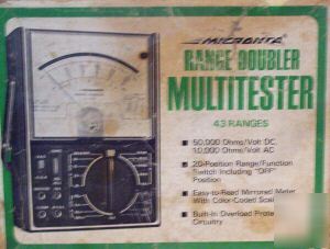 Micronta multitester w/range doubler 