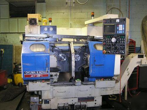 Okuma & howa ACT2SP1 twin spindle lathe, ot fanuc, 1994
