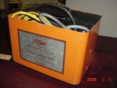 Gsr fusion control unit fu-1200 plastic pipe welder
