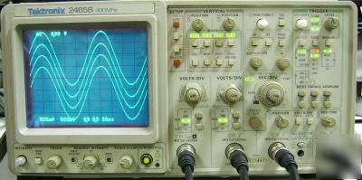 Tektronix 2465B 400 mhz 4-channel scope, certified