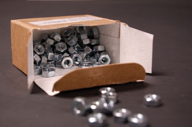 Earnest machine 1/4-20 hex nuts znclr (box of 100)