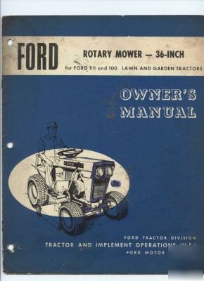 Ford tractor operator's manual 36