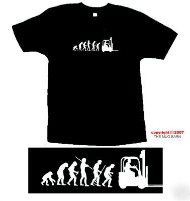 Forklift truck driver mens t-shirt size xx-large xxl