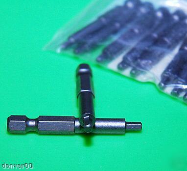 Hex bit bag ten long e shank 50MM x 3MM draper schroder