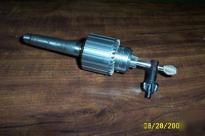 Jacobs super drill mill lathe chuck NO32 w key 2MT