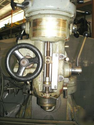 Ram morey vsr 2 vertical mill 12 x 50 w/ power feed dro