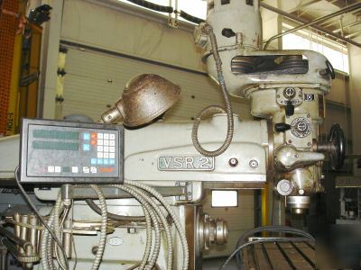 Ram morey vsr 2 vertical mill 12 x 50 w/ power feed dro