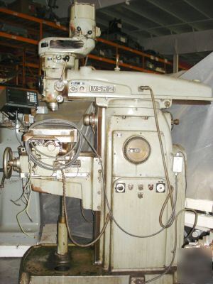 Ram morey vsr 2 vertical mill 12 x 50 w/ power feed dro