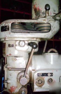 Ram morey vsr 2 vertical mill 12 x 50 w/ power feed dro