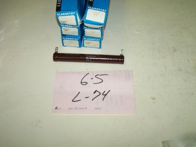 6 clarostat resistors p/n: VK100H 500