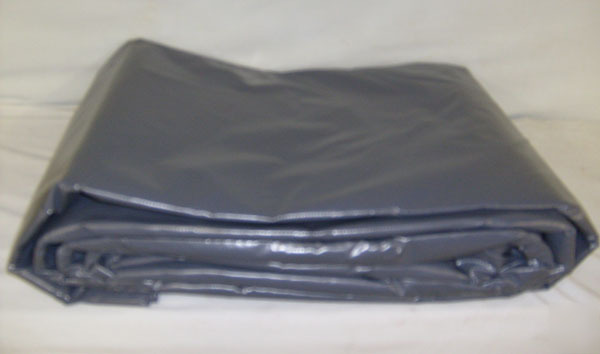 12 foot x 24 foot charcoal gray waterproof pvc tarp 