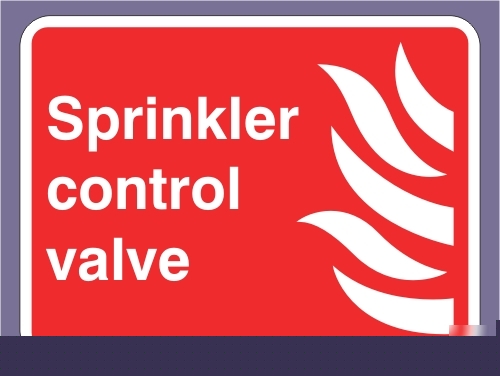200X150 sprinkler control valve sign (0207)